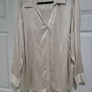 Liz Claiborne silky cream blouse sz 20W